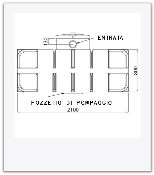 serbatoio discus 1700 litri - laterale